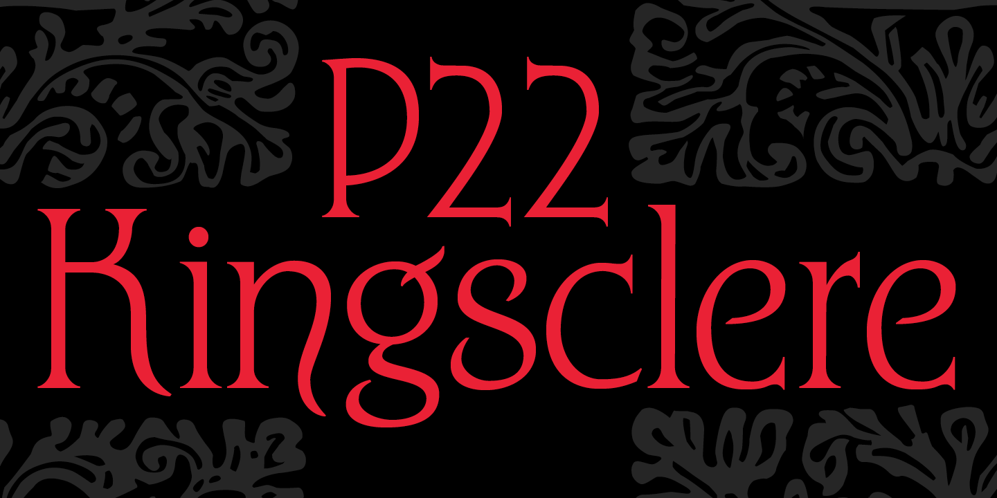 Beispiel einer P22 Kingsclere-Schriftart #1